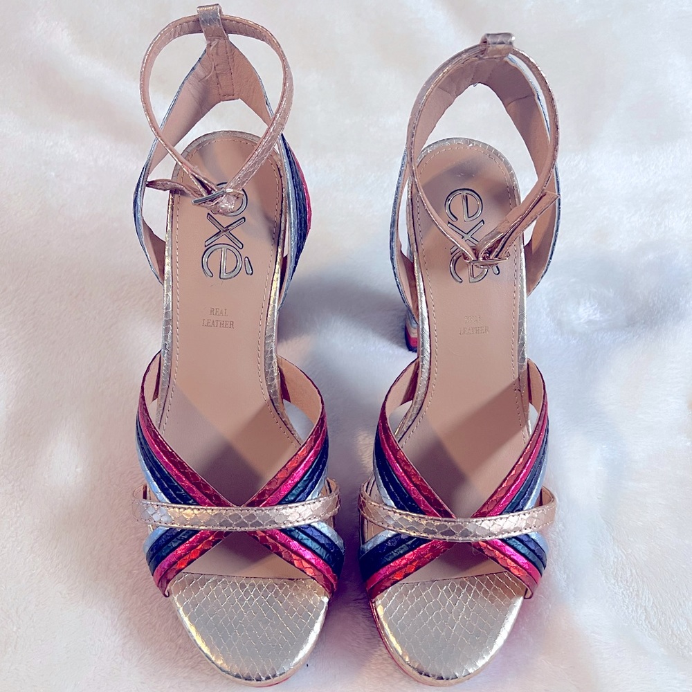 Colorful shiny heels